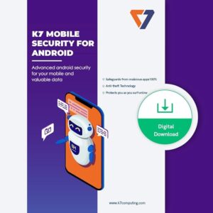 K7 Mobile Security 1 User 1 Year for (Android) Email Delivery