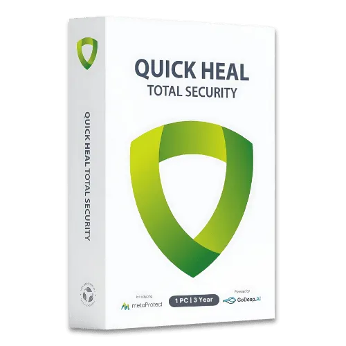 Quick Heal Total Security 1 User, 3 Years | Email Delivery