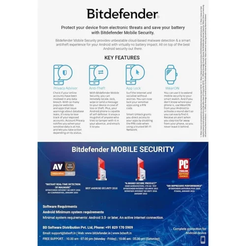 Bitdefender Mobile Security 1 User ,1 Year | Android| Latest Version | Email Delivery - Image 4