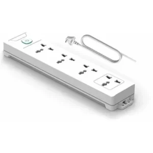 Live Tech Andre WC01 Surge Protector Power Strip - 4 Sockets, 2M Pure Copper Wire