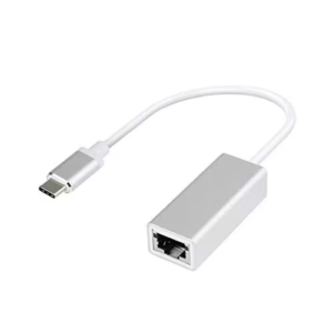 Live Tech Claire USB Type-C to RJ45 Gigabit Ethernet Adapter | High-Speed LAN Connectivity | Plug & Play | Compatible with MacBook, Chromebook, Laptop