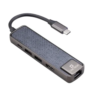 Live Tech Penta USB-C Hub 5-in-1 Type-C Multiport Adapter with Ethernet/LAN Port