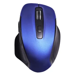 Live Tech Silk Wireless Vertical Mouse – Ergonomic 6D Design, Adjustable 3 DPI Modes (Silk Blue)