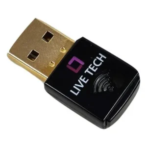 Live Tech WD03 Nano USB WiFi Dongle Adapter – High-Speed Wireless Performance | Gold-Plated USB | Plug & Play | Compact for PC & Laptop