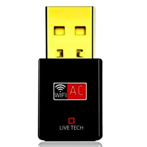 Live Tech WD04-600 USB Wireless Adapter Dongle – High-Speed 600 Mbps Dual-Band Wi-Fi