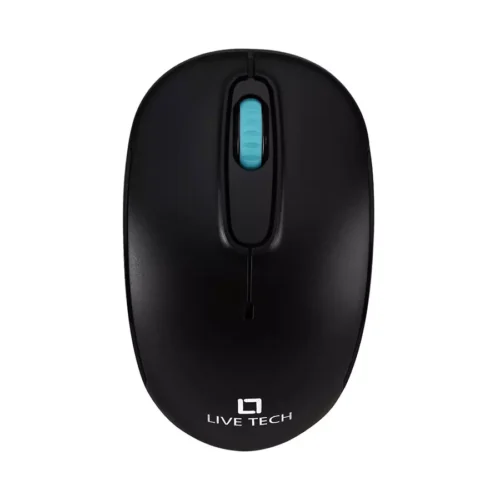 Live Tech Wireless Mouse – Silent Buttons | Note Black | Compatible with PC, Mac & Laptop | Compact, Ergonomic & USB Plug-and-Play Design