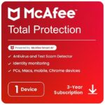 McAfee Total Protection 1 Device, 3 Year latest version Email Delivery