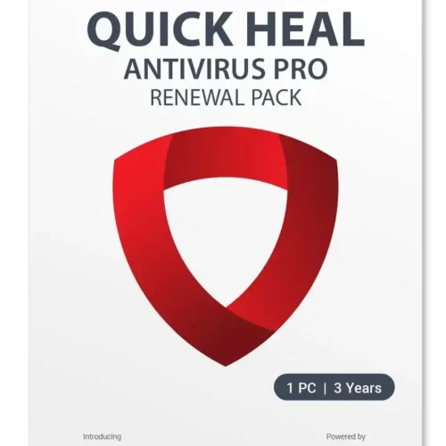 Quick Heal Antivirus Pro Renewal Pack – 1 User, 3 Years | Existing Quick Heal Required | Subscription | Get It Instantly by Email