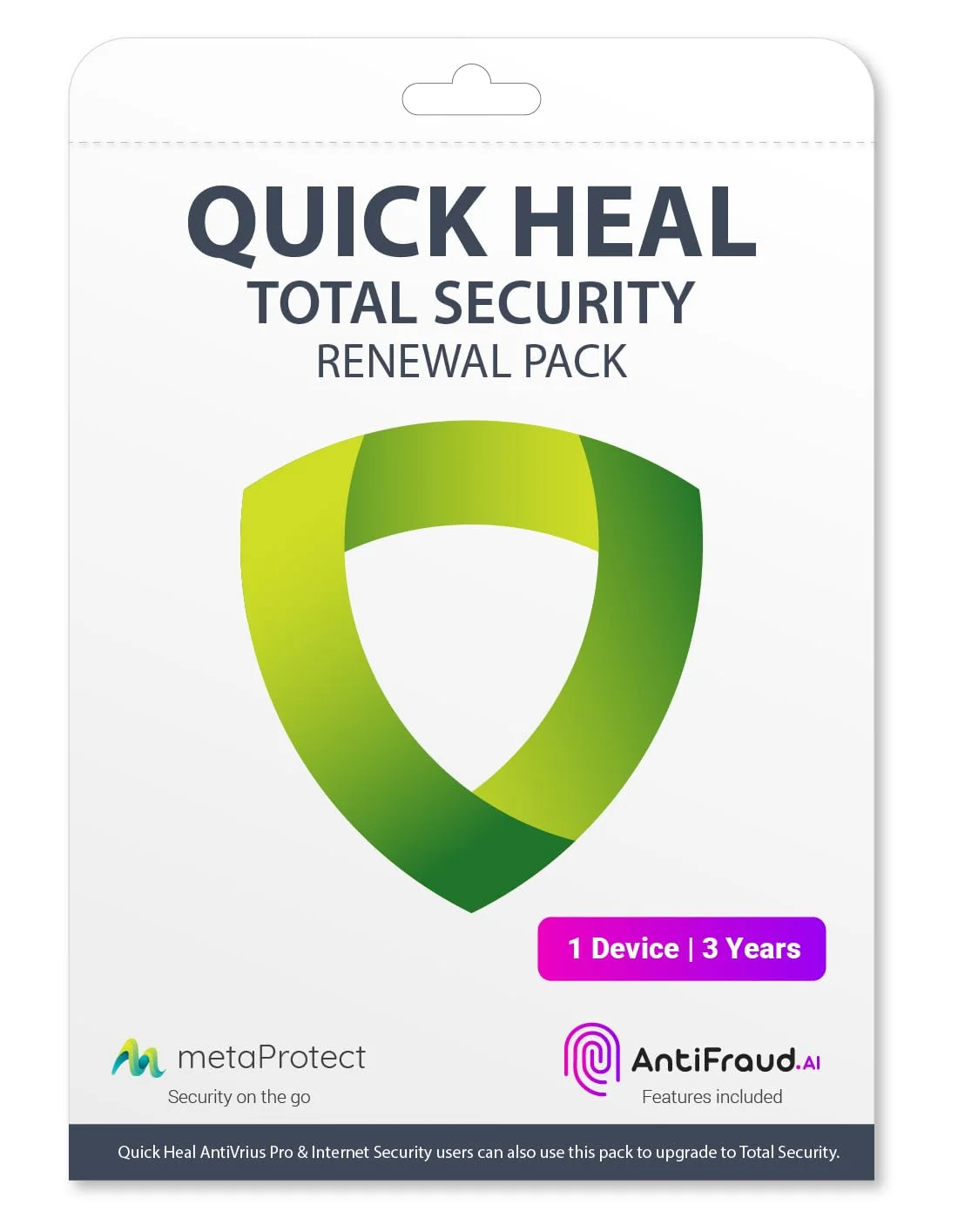 Quick Heal Total Security Renewal – 1 User, 3 Years | Subscription | Get It Instantly by Email