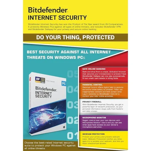 BitDefender Internet Security 1 User, 3 Years Windows (Email Delivery) - Image 3