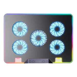 Ossm Ola RGB Laptop 5 Fan Laptop Cooling Pad