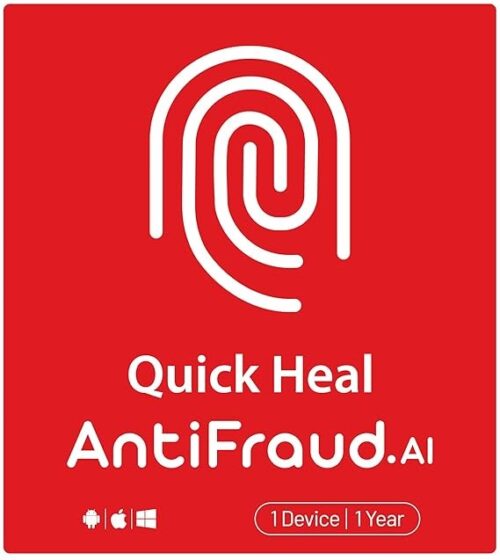 Quick Heal AntiFraud.AI | 1 Device | 1 Year | Windows, Mac, Android, iOS | Digital Delivery