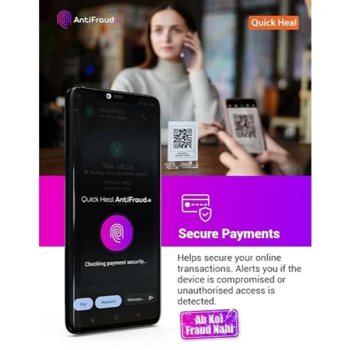Quick Heal AntiFraud.AI – 1 Device, 1 Year | Windows, Mac, Android, iOS | Subscription | Get It Instantly by Email - Image 3