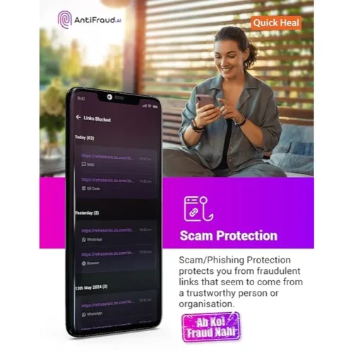 Quick Heal AntiFraud.AI – 1 Device, 1 Year | Windows, Mac, Android, iOS | Subscription | Get It Instantly by Email - Image 6