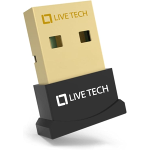 Live Tech Jive Bluetooth 5.1 USB Adapter – Wireless Dongle for PC/Laptop | Plug & Play | 10M Range | Windows 10/11