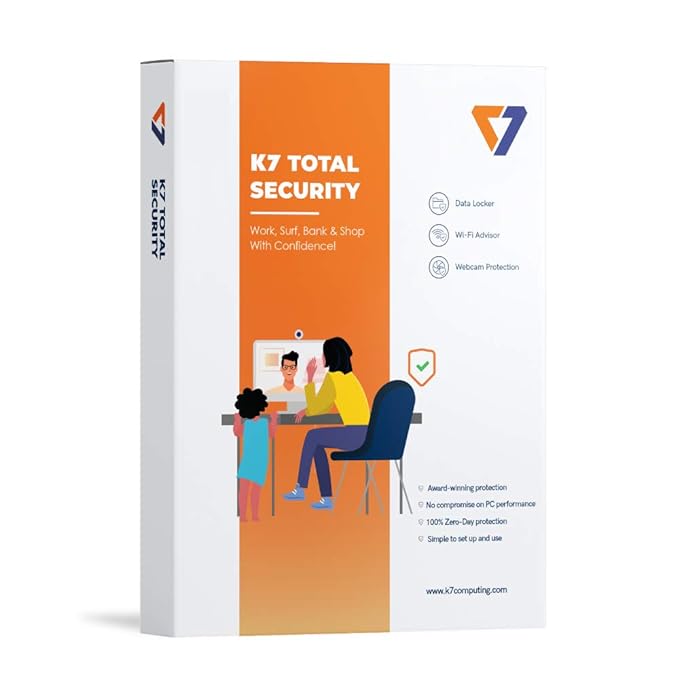 K7 Total Security 1 User 1 Year Email instant Delivery