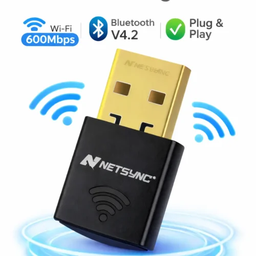 ELTA Wi-Fi + Bluetooth USB Dongle | Dual-Mode Wireless Adapter for PC & Laptop