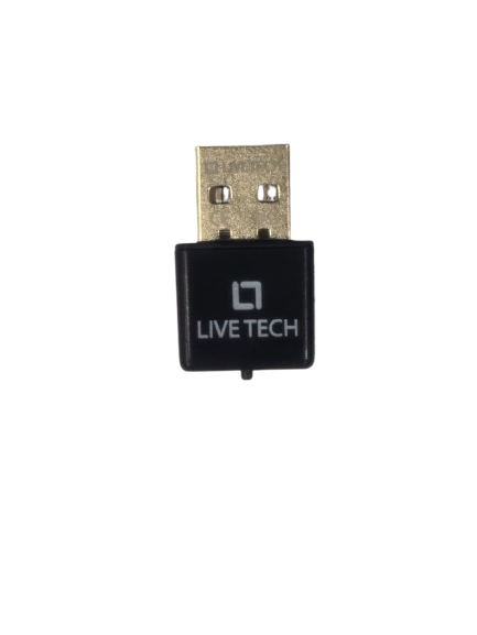 Live Tech WD03 300Mbps Wireless USB WiFi Adapter | 2.4GHz Mini Nano Dongle for PC, Laptop, Windows, Linux
